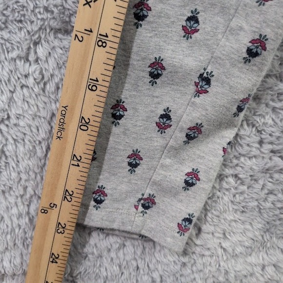 Talbots Women's The Talbot Tee Top Medium Gray Paisley Print Stretch Round Neck - Picture 6 of 9